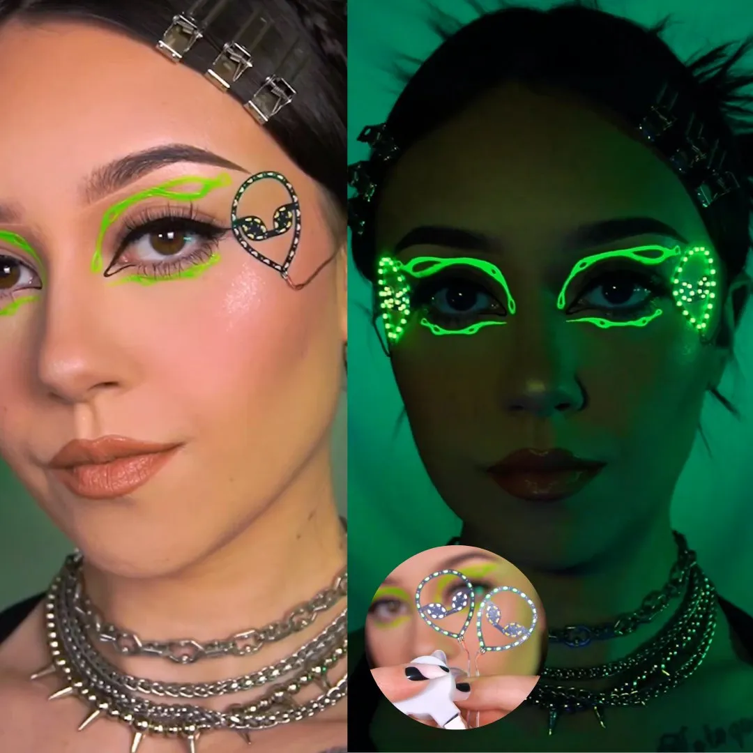Aliens LED Face Stickers